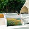 Pink Wildflower View Outdoor Printed Pillow Design by LSR Design Studio, 14 x 7 x 20